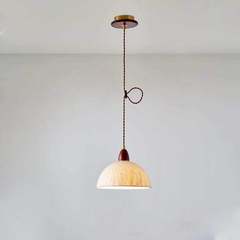 Soren Pendant Lamp Model E: Dia 9.8″ x H 7.9″ / Dia 25cm x H 20cm / White Pendant light