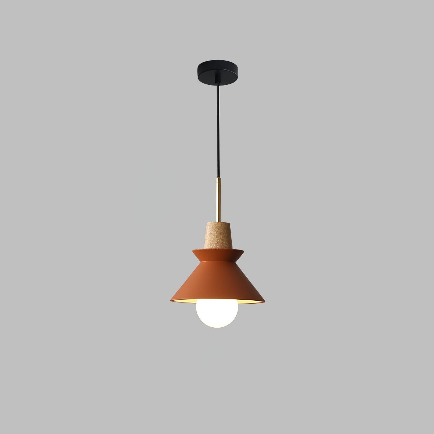 Space Pendant Lamp Dia 8.6″ x H 12.9″/ Dia 22cm x H 33cm / Orange Pendant light