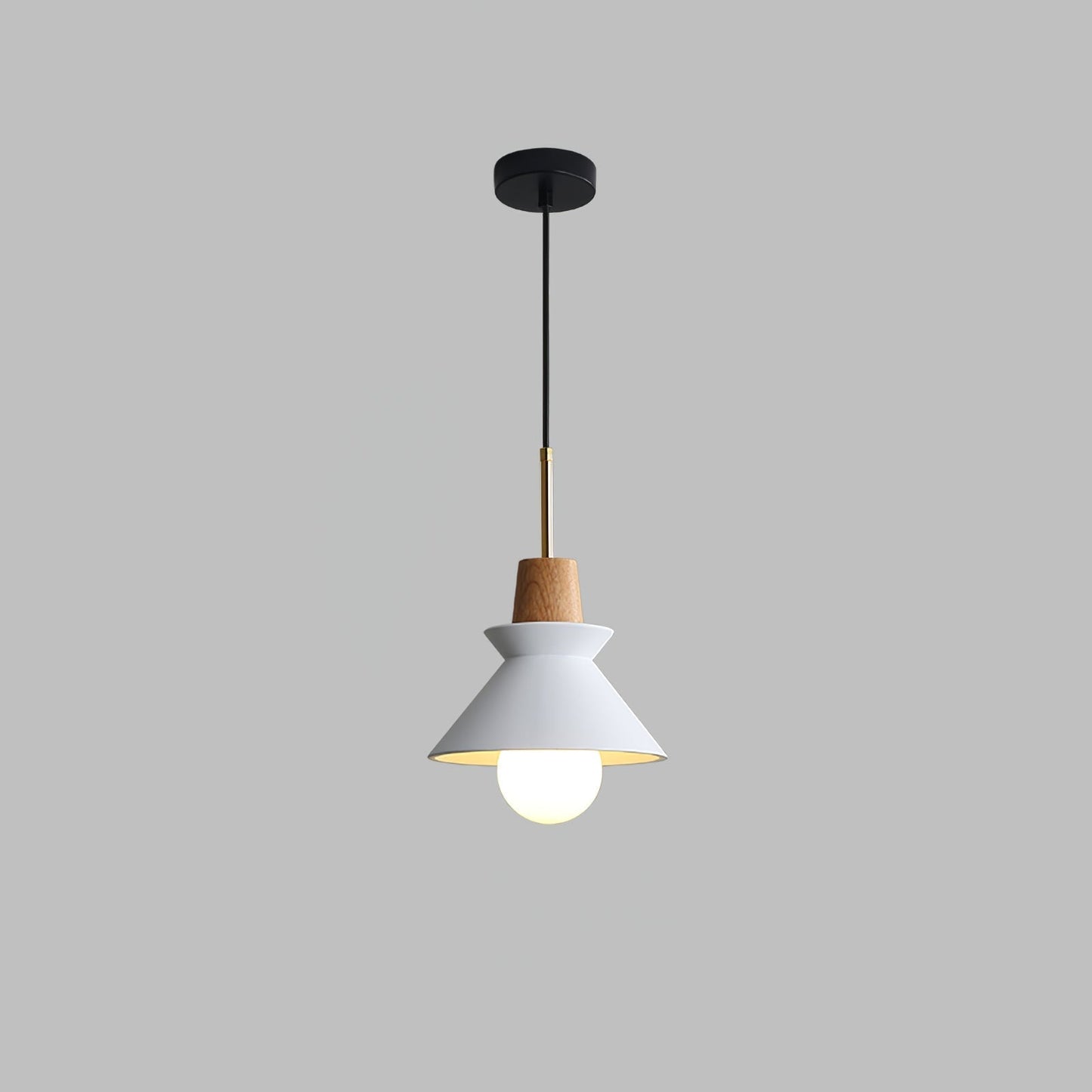 Space Pendant Lamp Dia 8.6″ x H 12.9″/ Dia 22cm x H 33cm / White Pendant light