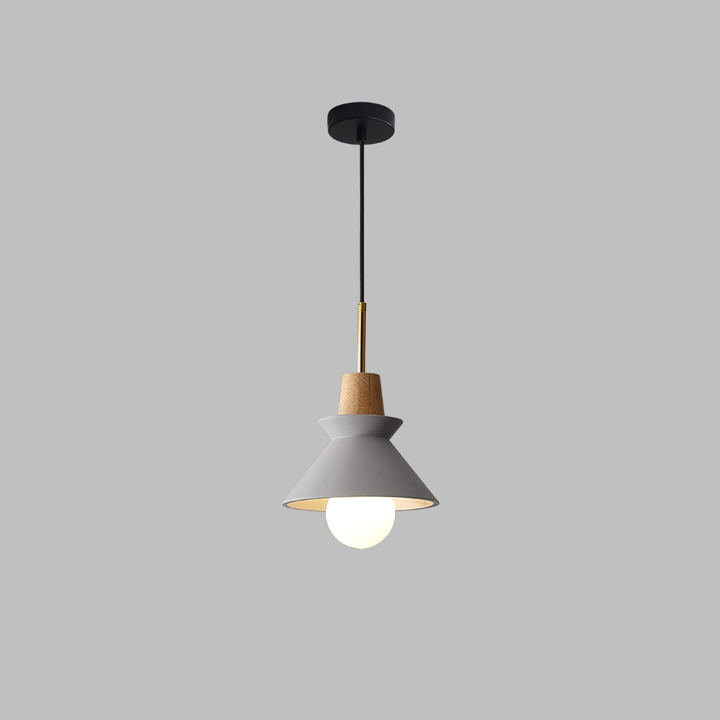 Space Pendant Lamp Dia 8.6″ x H 12.9″/ Dia 22cm x H 33cm / Grey Pendant light