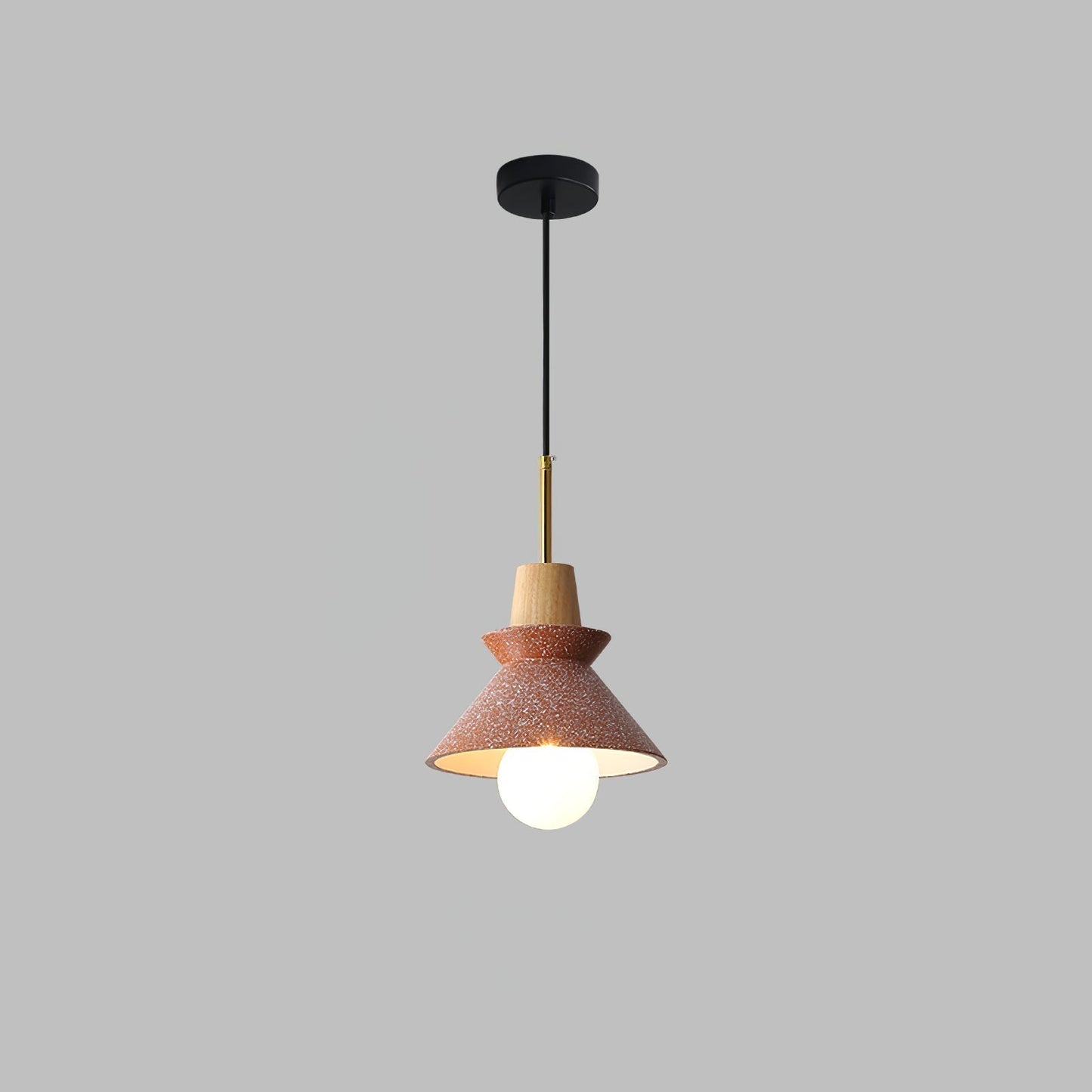 Space Pendant Lamp Dia 8.6″ x H 12.9″/ Dia 22cm x H 33cm / Space Stone Orange Pendant light