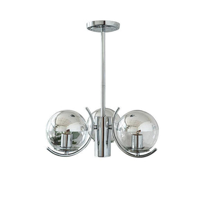 Space Ball Chandelier 3 heads Dia 17.7″ x H 26.7″ / Dia 45cm x H 68cm / Silver Chandelier
