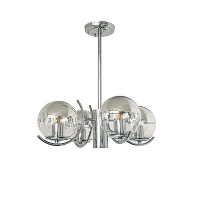 Space Ball Chandelier 4 heads ? 22″ x H 26.7″ / Dia 56cm x H 68cm / Silver Chandelier