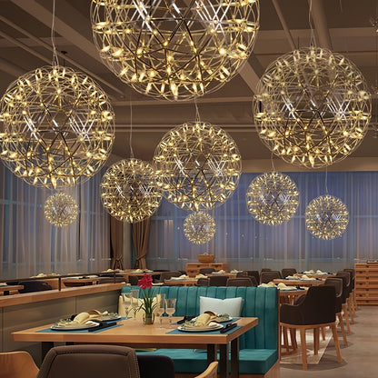 Silver Spark Ball Pendant Light Pendant light