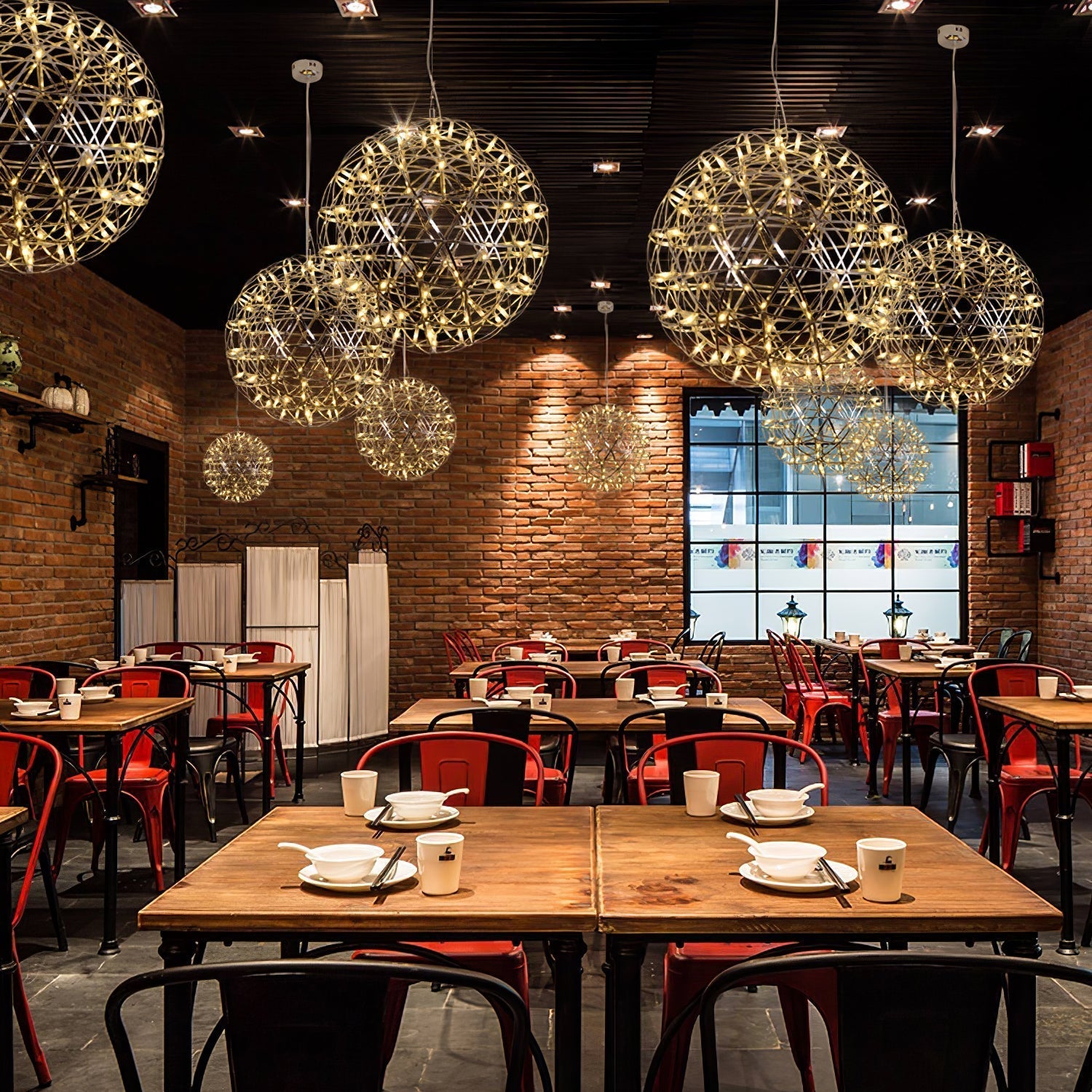 Silver Spark Ball Pendant Light Pendant light