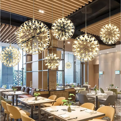 Silver Spark Ball Pendant Light Pendant light