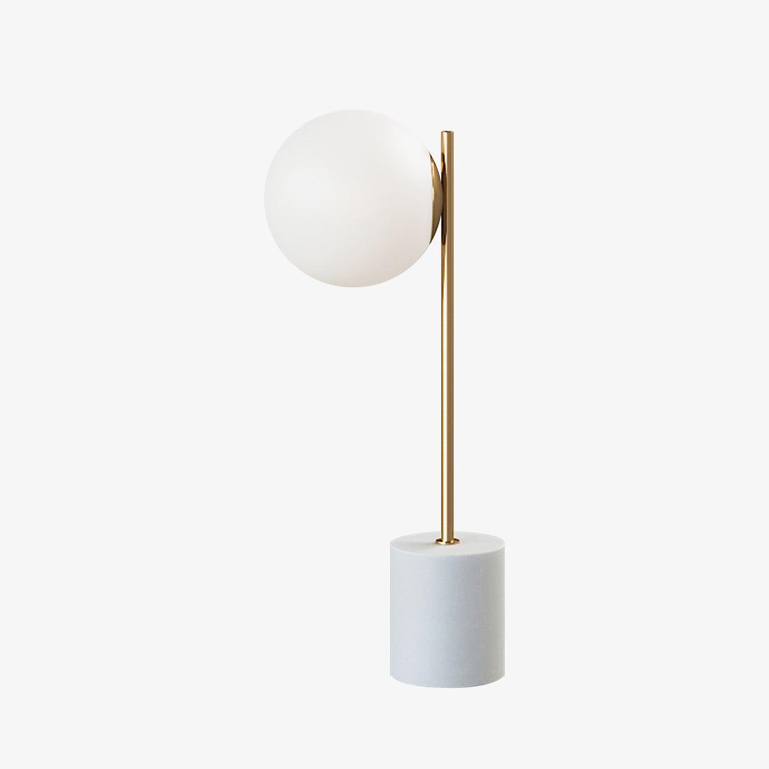 Sphere & Stem Table Lamp Dia 8.7″ x H 22.8″ / Dia 22cm x H 58cm / Gold + White / US plug Table lamp
