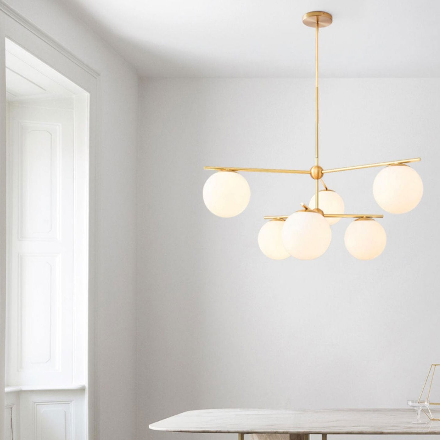 Sphere & Stem Chandelier Chandelier