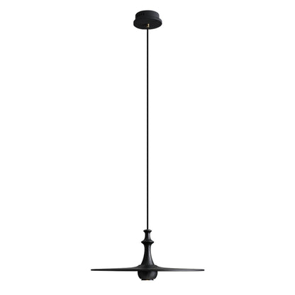 Spindle Disc Pendant Lamp 1 head: Dia 17.7″ x H 7.9″ / Black Pendant light