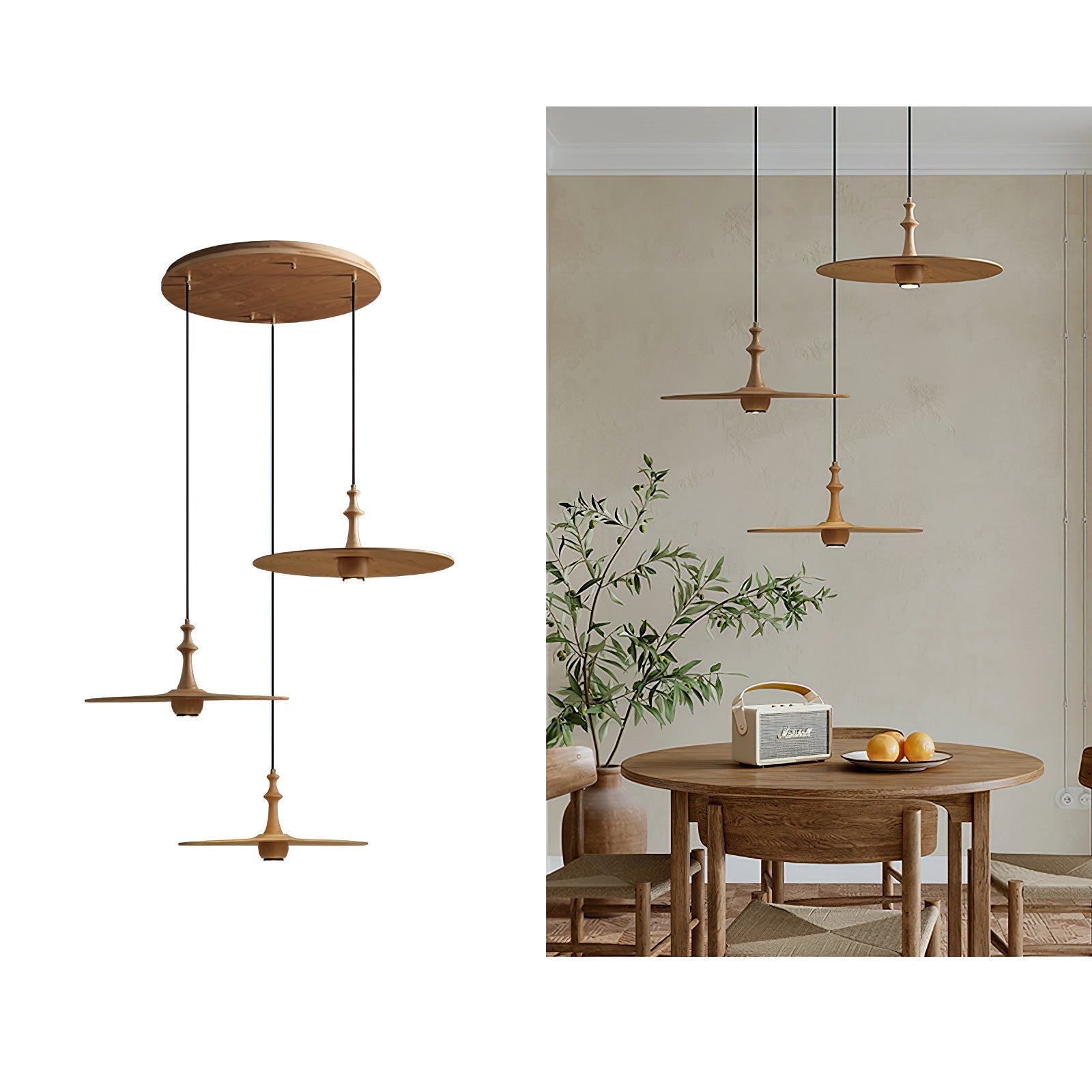Spindle Disc Pendant Lamp Pendant light