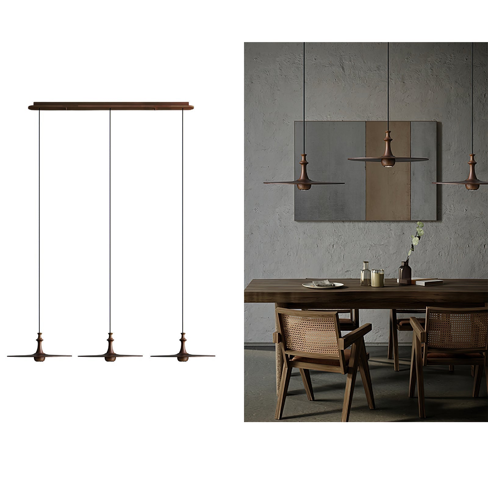 Spindle Disc Pendant Lamp Pendant light