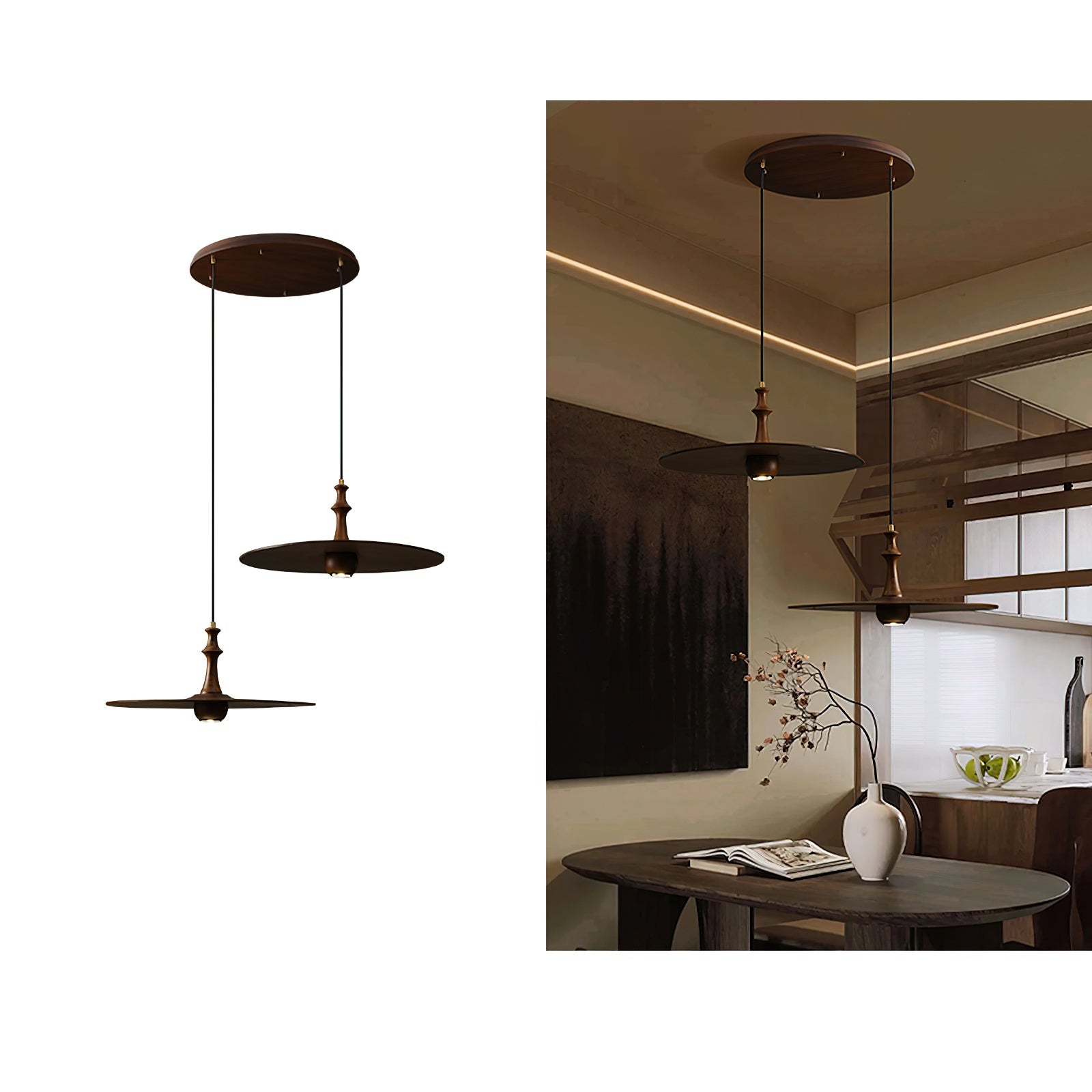 Spindle Disc Pendant Lamp Pendant light