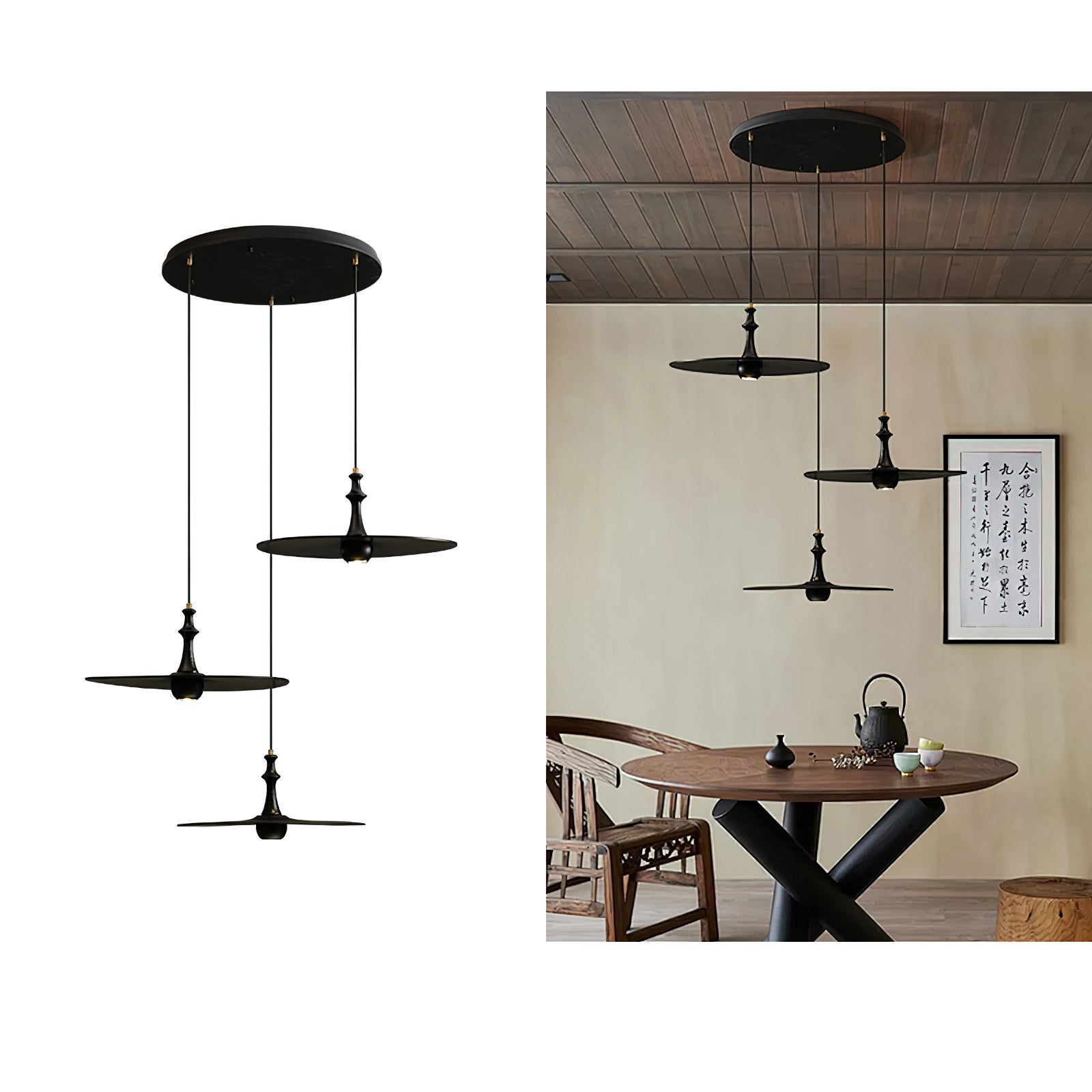 Spindle Disc Pendant Lamp Pendant light