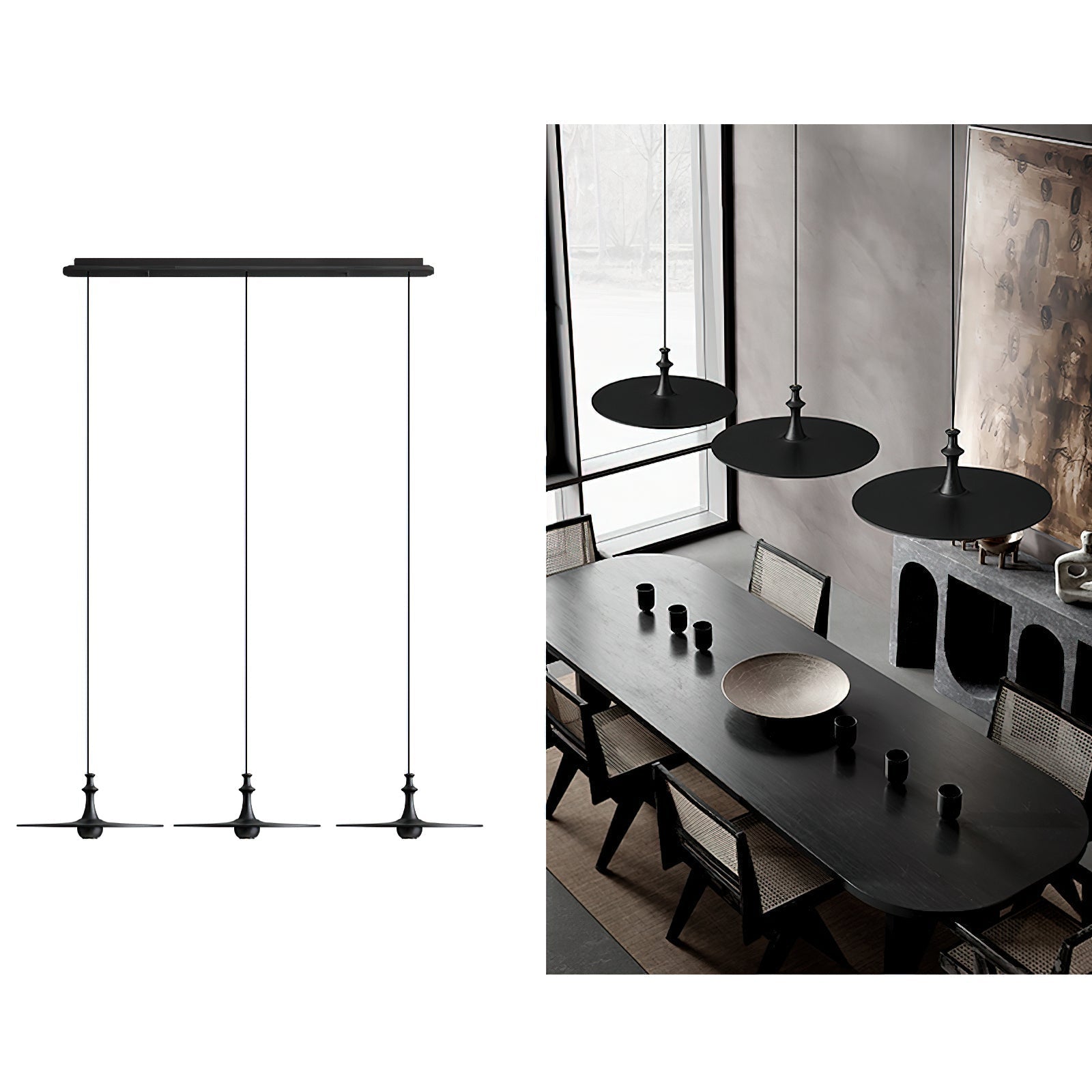 Spindle Disc Pendant Lamp Pendant light
