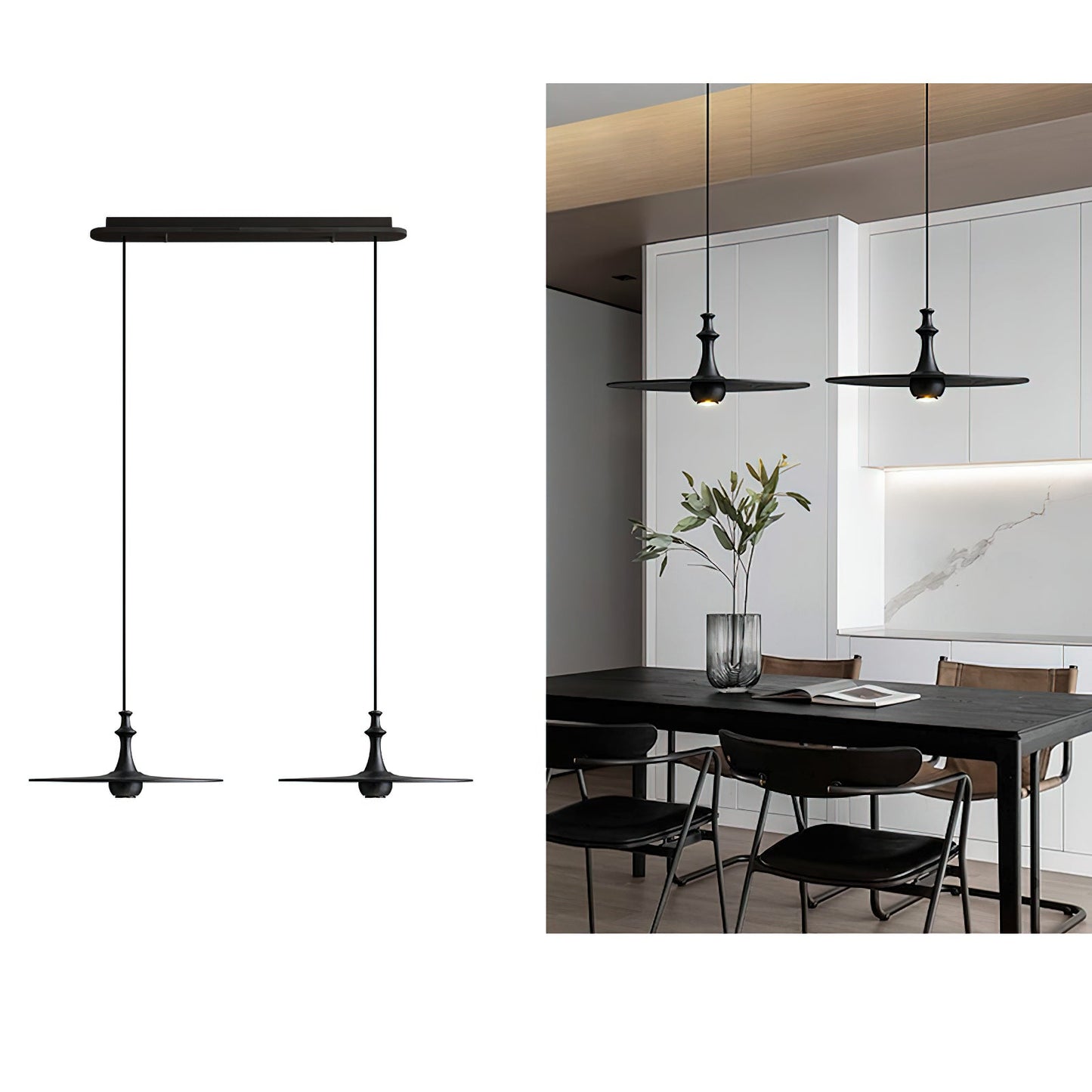 Spindle Disc Pendant Lamp Pendant light