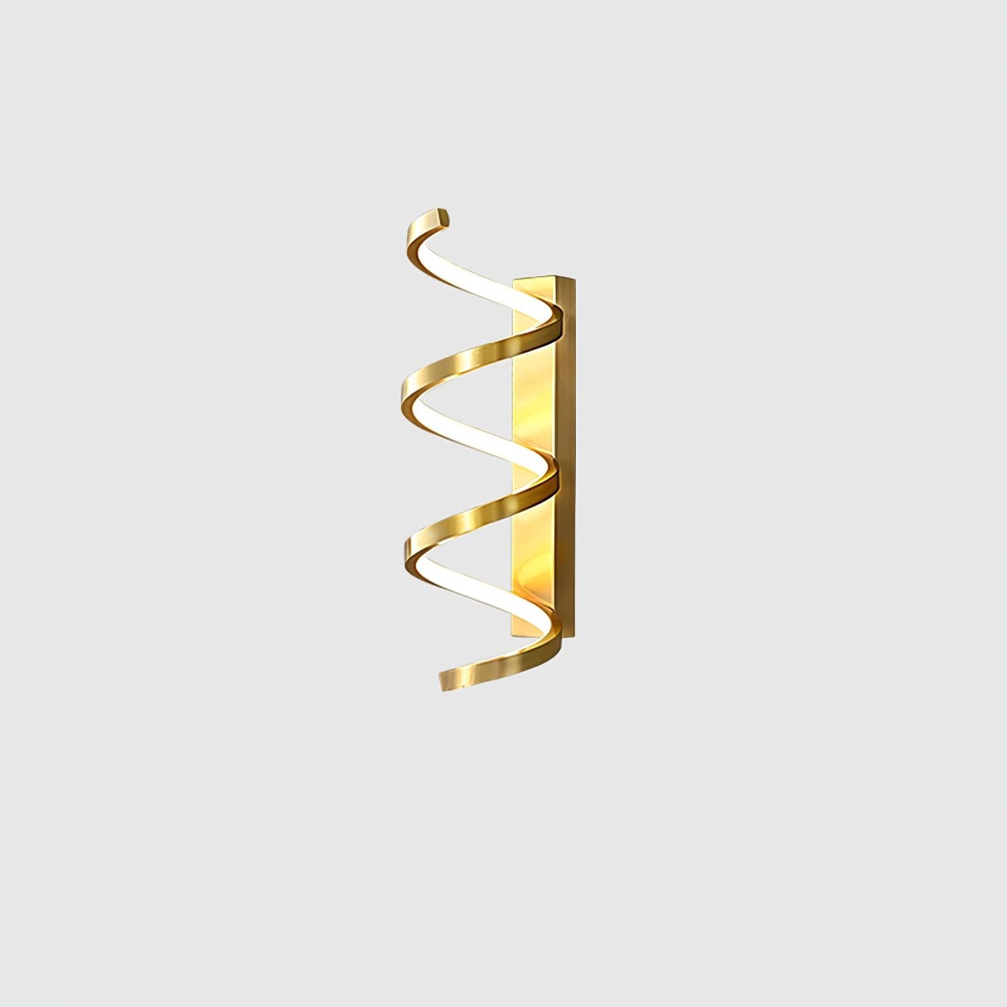 Spiral Wall Light Dia 5.5″ x H 16.5″ / Dia 14cm x H 42cm / Brass / Three-Color Changing Light Wall lamp