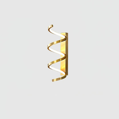 Spiral Wall Light Dia 5.5″ x H 16.5″ / Dia 14cm x H 42cm / Brass / Three-Color Changing Light Wall lamp