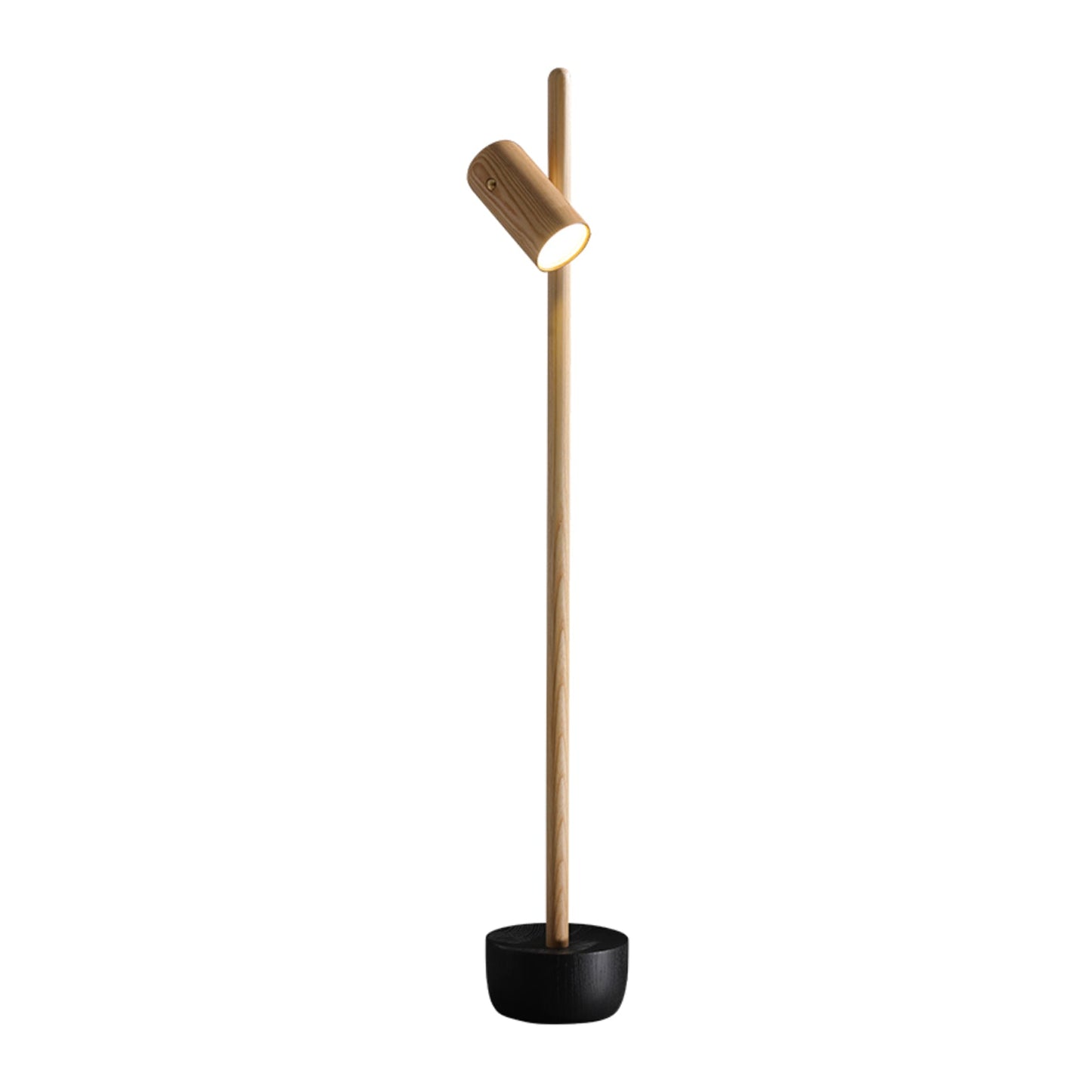 Spotlight Wood Floor Lamp Dia 7.9″ x H 51.6″ / Wood Color / US Plug Floor lamp