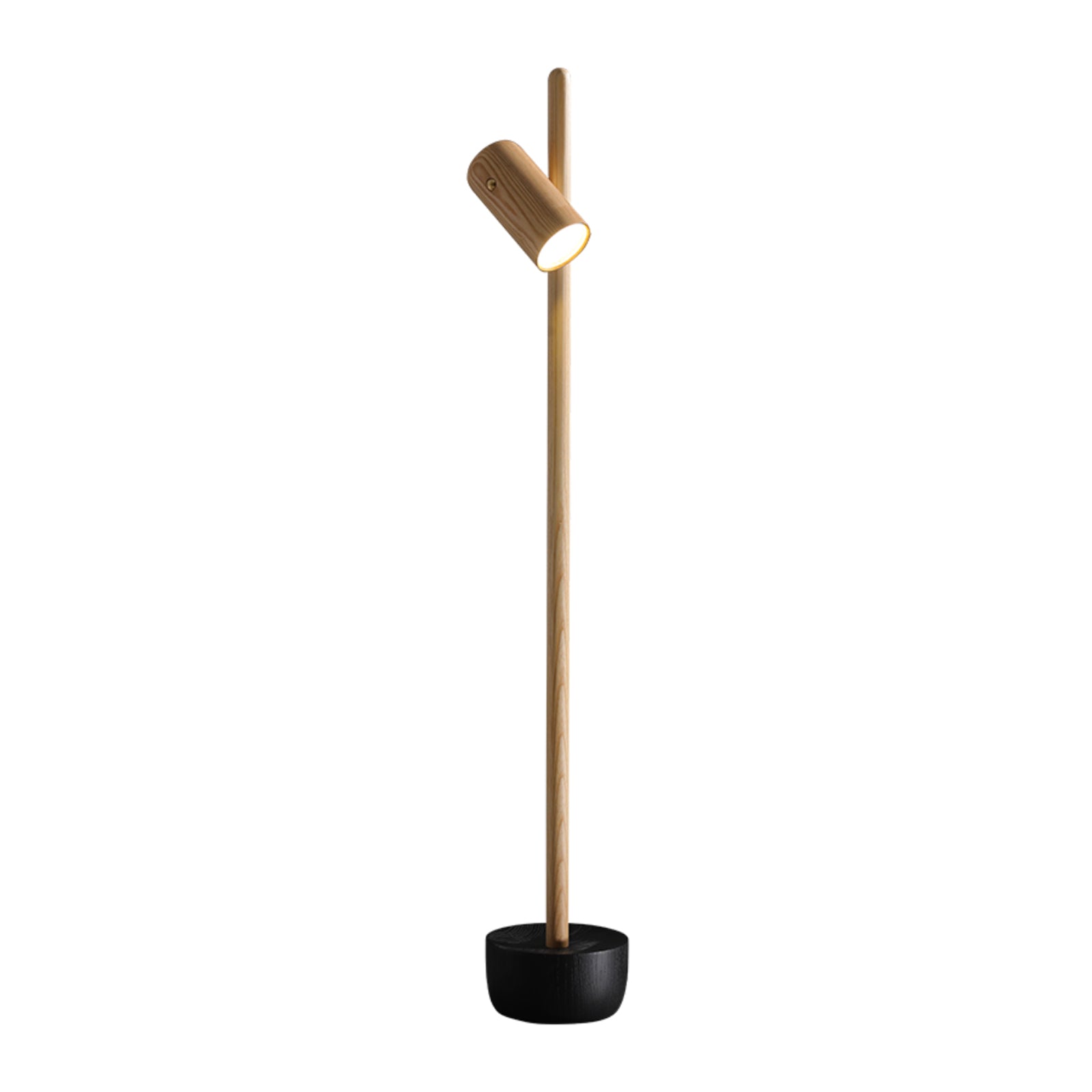 Spotlight Wood Floor Lamp Dia 7.9″ x H 51.6″ / Wood Color / US Plug Floor lamp