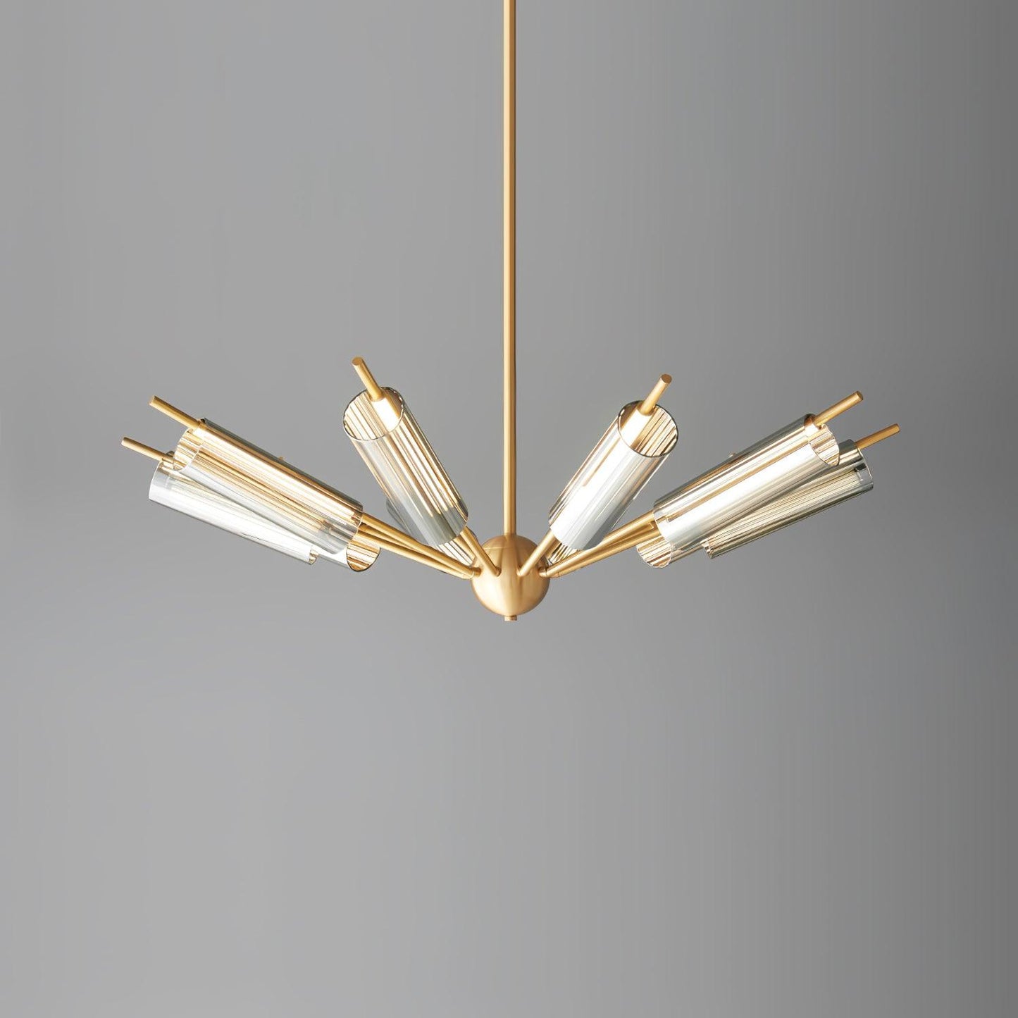 Sputnik Brass Chandelier Chandelier