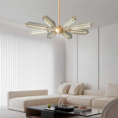 Sputnik Brass Chandelier Chandelier