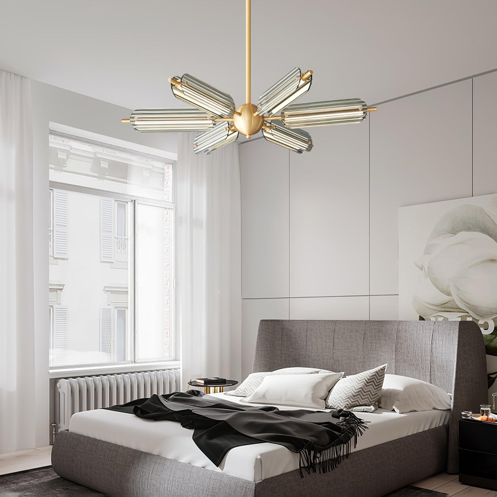 Sputnik Brass Chandelier Chandelier