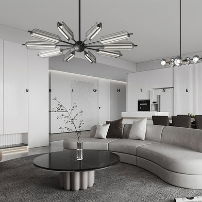 Sputnik Brass Chandelier Chandelier