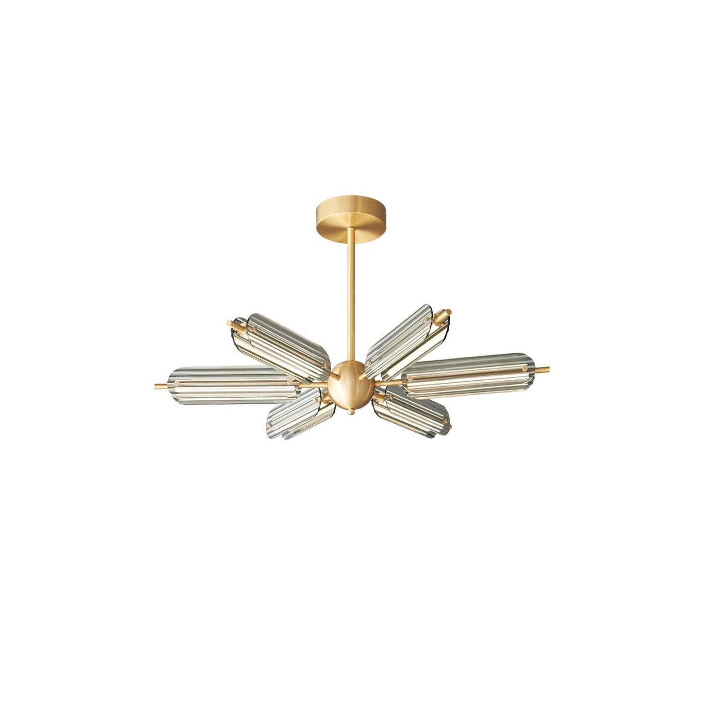 Sputnik Brass Chandelier Chandelier