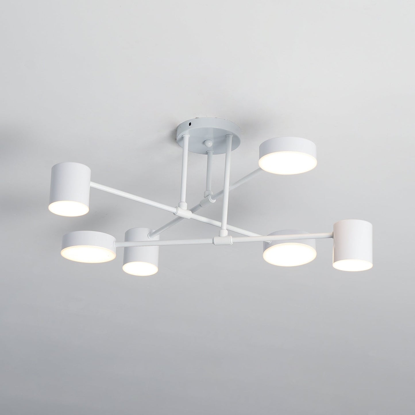 Sputnik Ceiling Light ? 22.4″ x H 9.8″ / Dia 57cm x H 25cm / White / Warm light Ceiling lamp