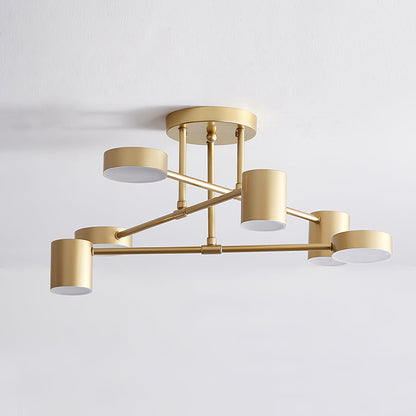 Sputnik Ceiling Light ? 22.4″ x H 9.8″ / Dia 57cm x H 25cm / Gold / Warm light Ceiling lamp