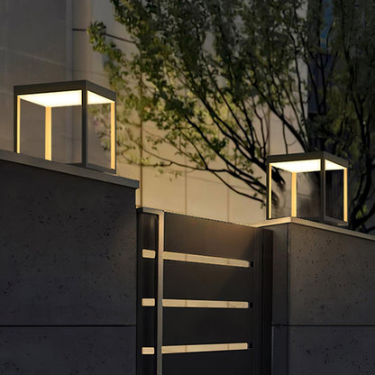 Square Frame Fence Post Garden Light Table lamp