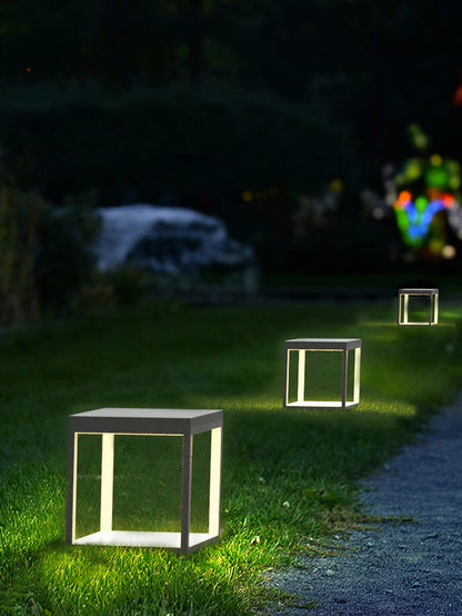 Square Frame Fence Post Garden Light Table lamp