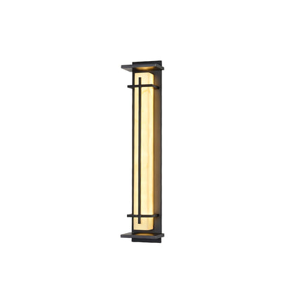 Square Outdoor Wall Light L 4.7″ x W 6.3″ x H 27.6″ / L 12cm x W 16cm x H 70cm / Black & White / Warm Light Wall lamp