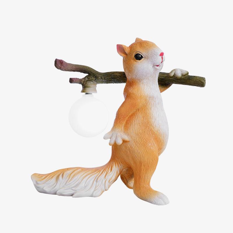 Squirrel Table Lamp ? 9.8″ x H 9.8″ / Dia 25cm x H 25cm / US Plug Table lamp