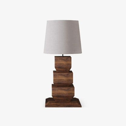 Stacked Wooden Table Lamp Table lamp