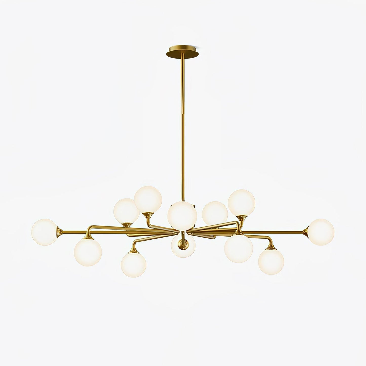 Staggered Glass Globes Chandelier Chandelier