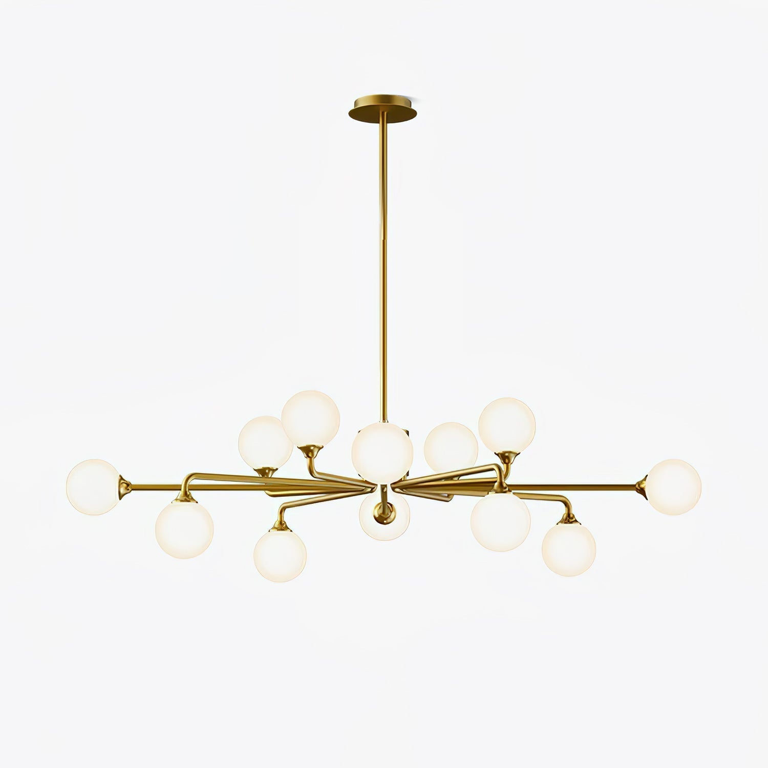 Staggered Glass Globes Chandelier Chandelier