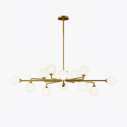 Staggered Glass Globes Chandelier Chandelier