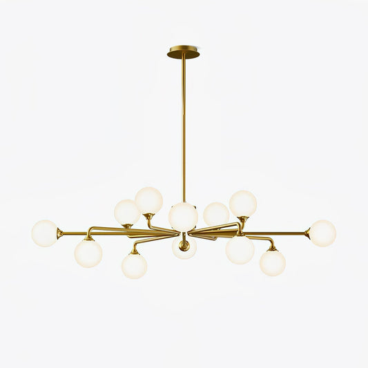 Staggered Glass Globes Chandelier Chandelier