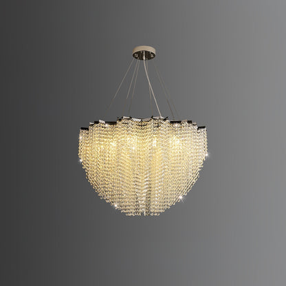 Stalizi Crystal chandelier ? 23.6″ x H 15.7″ / Dia 60cm x H 40cm / Chrome & Clear Crystal Chandelier