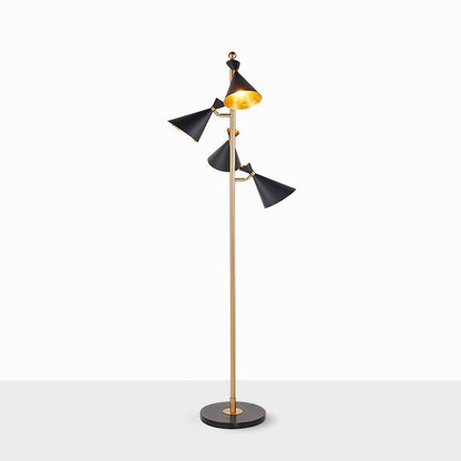 Stilnovo Adjustable Floor Lamp Dia 23.6″ x H 66.9″ / Dia 60cm x H 177m / Gold + Black / US plug Floor lamp