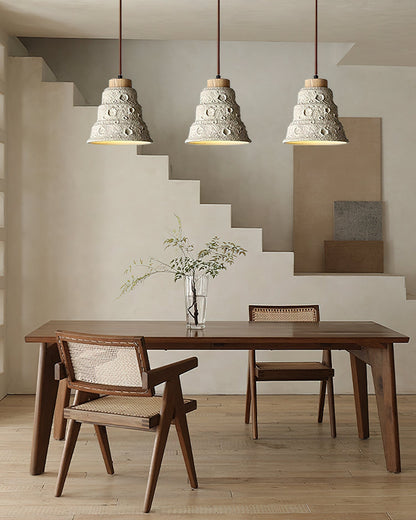 Stone Bell Pendant Light Dia 7.1″ x H 7.1″ / Cement Grey pendant Lamp