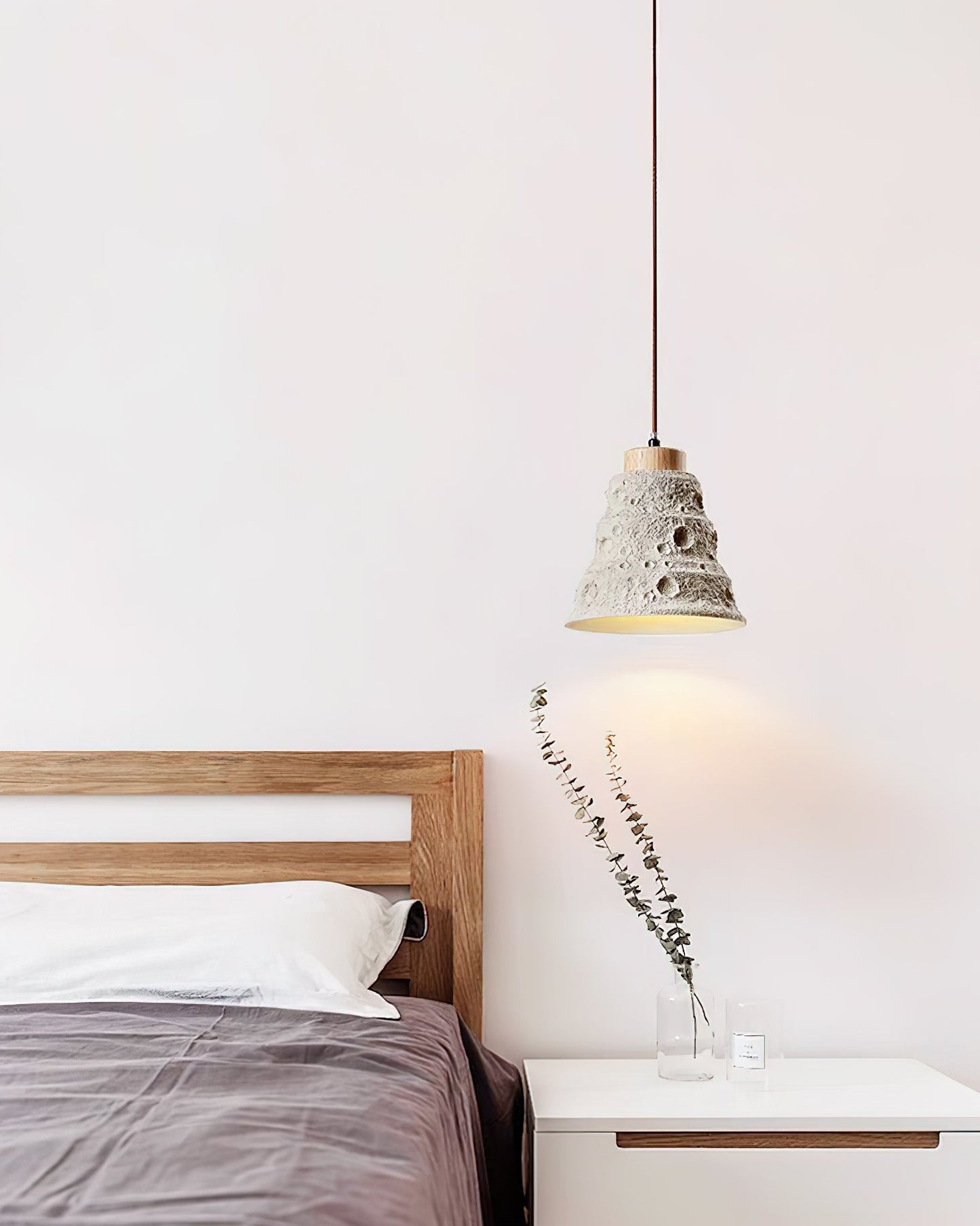 Stone Bell Pendant Light Dia 7.1″ x H 7.1″ / Cement Grey pendant Lamp