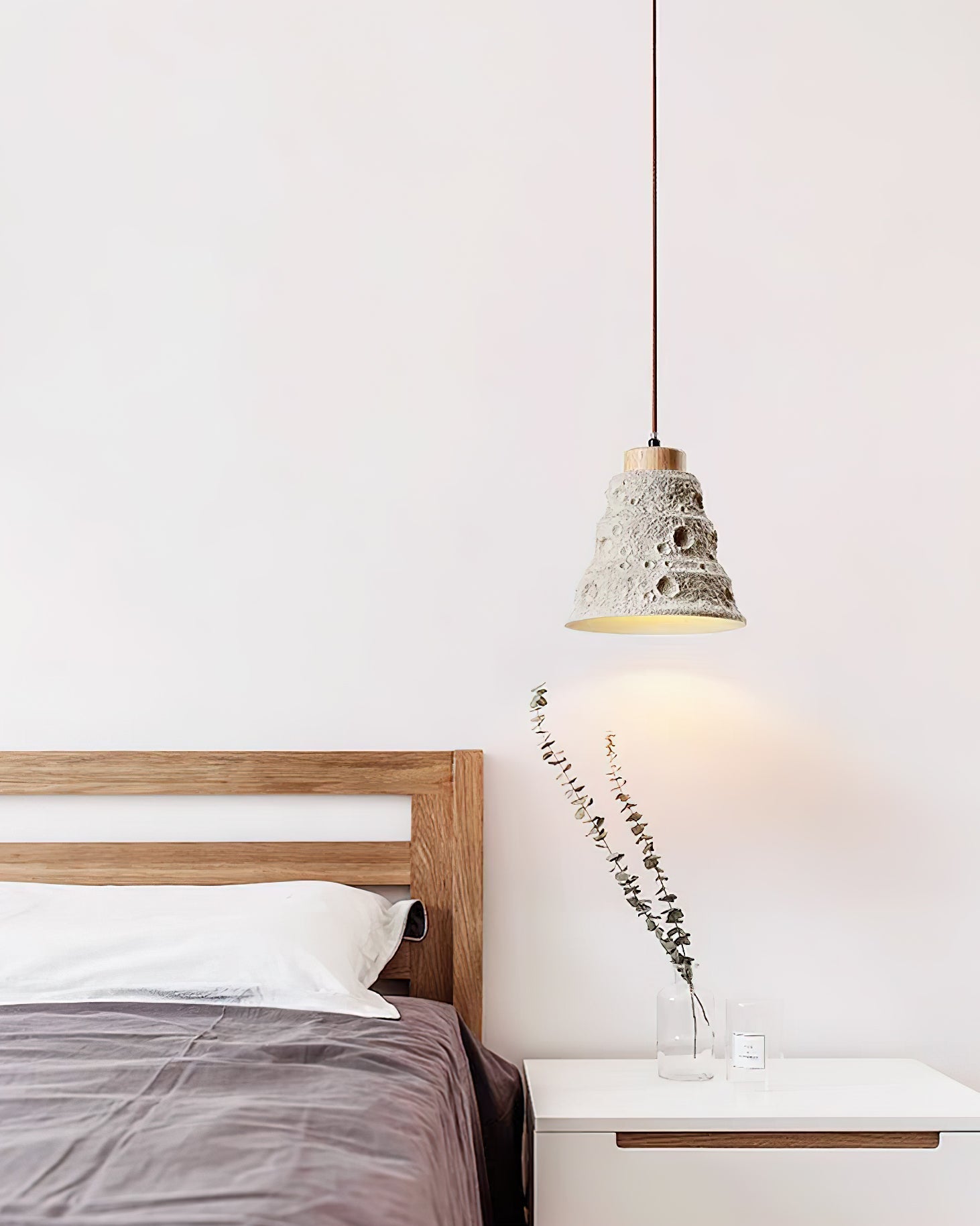 Stone Bell Pendant Light Dia 7.1″ x H 7.1″ / Cement Grey pendant Lamp