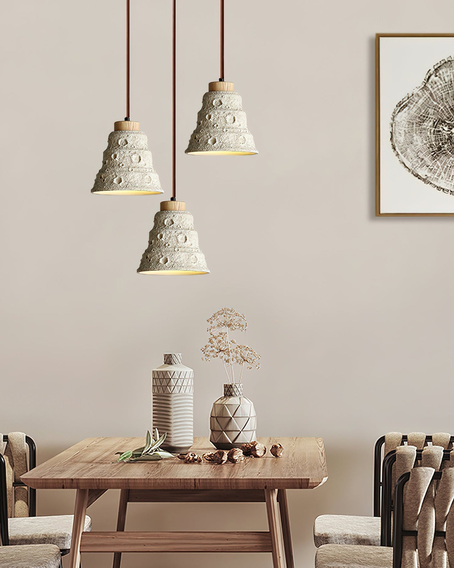 Stone Bell Pendant Light Dia 7.1″ x H 7.1″ / Cement Grey pendant Lamp