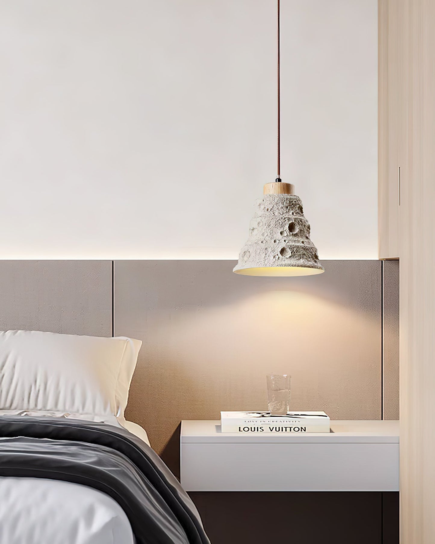 Stone Bell Pendant Light Dia 7.1″ x H 7.1″ / Cement Grey pendant Lamp