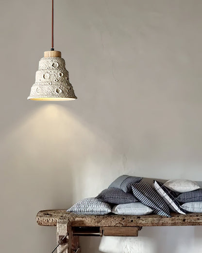 Stone Bell Pendant Light Dia 7.1″ x H 7.1″ / Cement Grey pendant Lamp