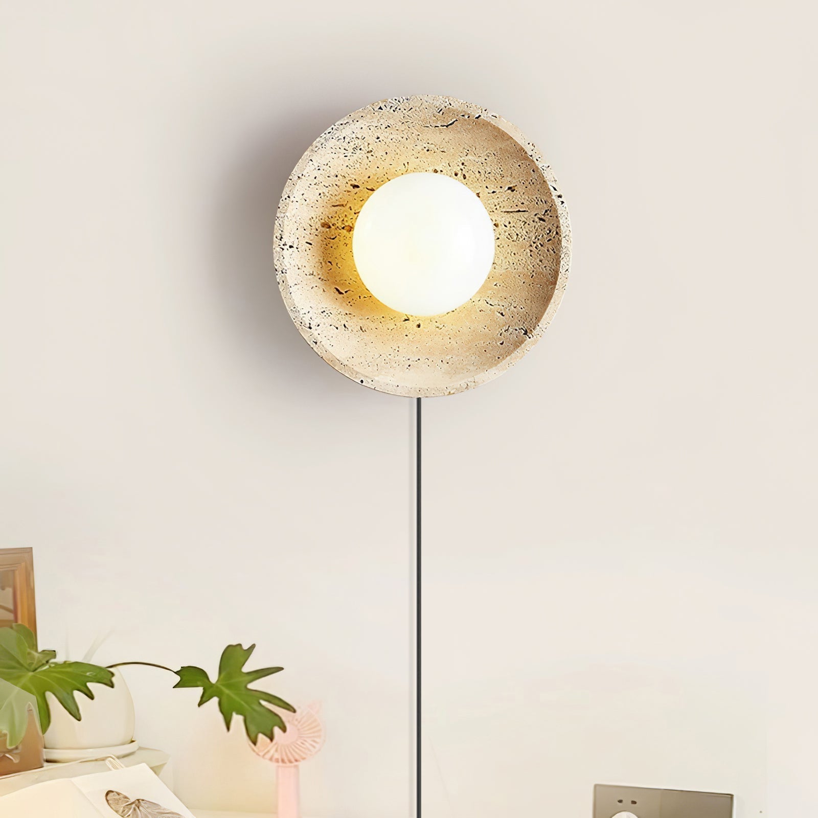 Stone Eclipse Plug-in Wall Light 1001 Wall lamp