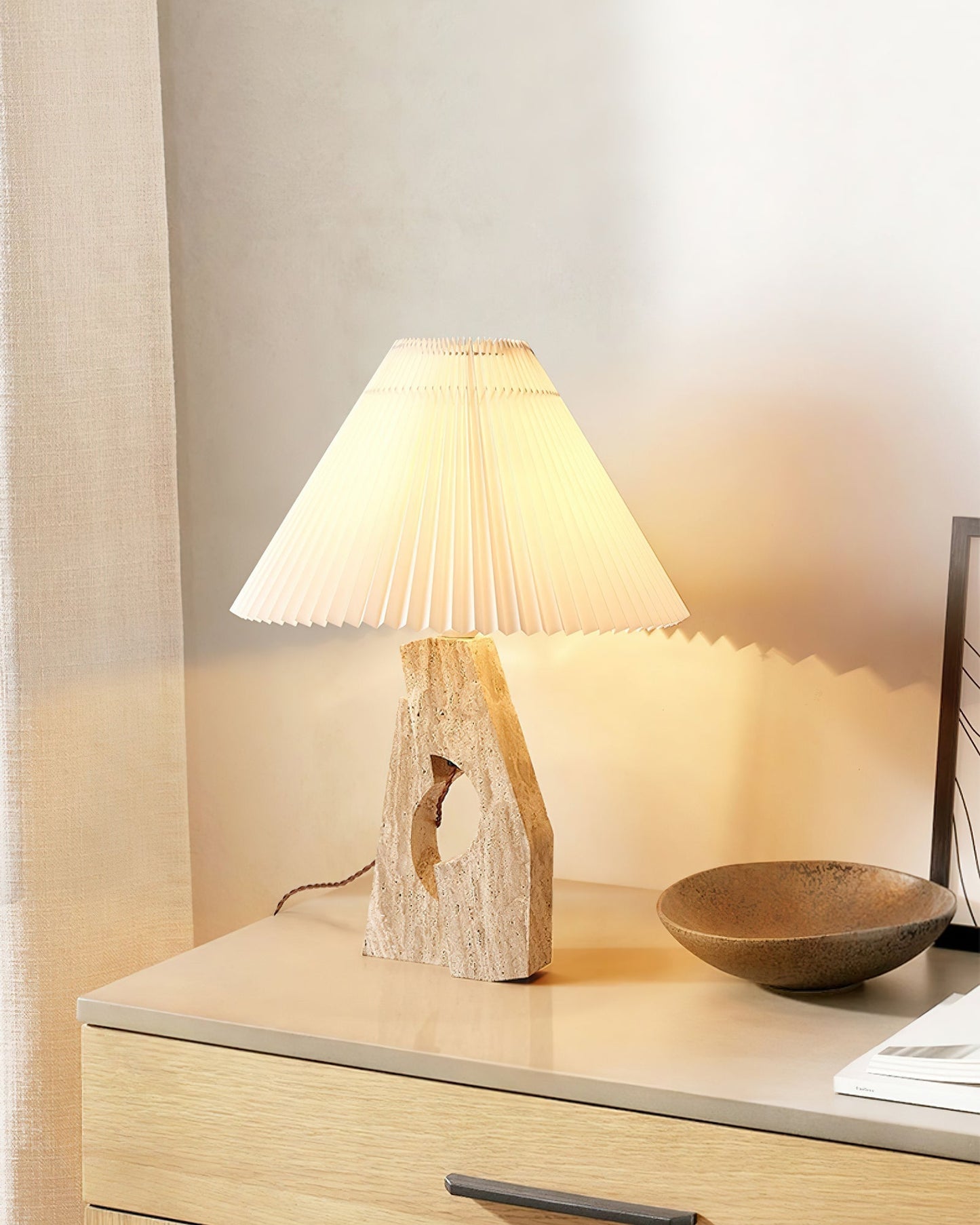 Stone Pillar Table Lamp Table lamp