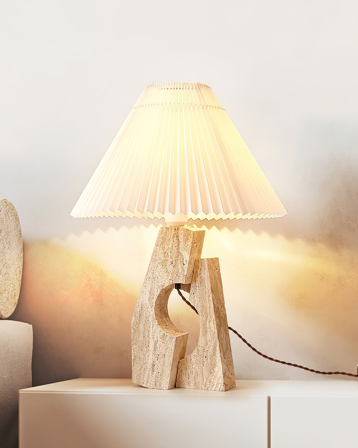 Stone Pillar Table Lamp Table lamp